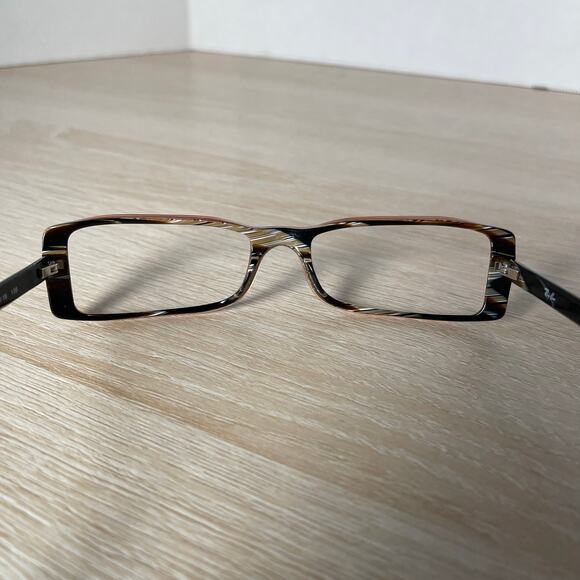 Ray-Ban RB5028 2016 Eyeglasses Marble Brown Frames Only 51-16-135 - Picture 5 of 8